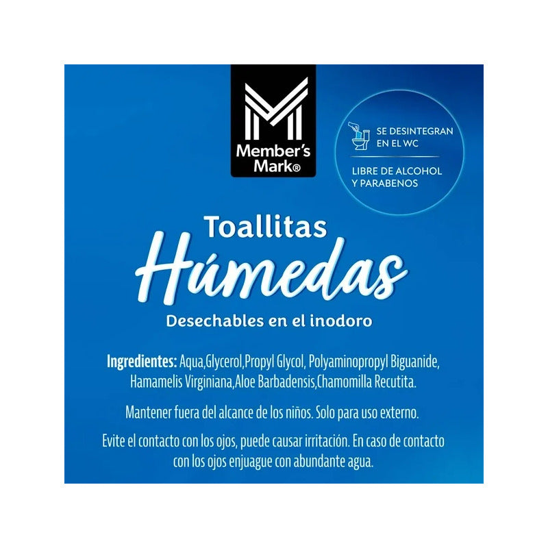 Toallitas Humedas Para Inodoro Members Mark 400 Piezas