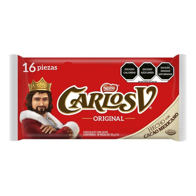 Nestlé Carlos V Chocolate 16 Pz 288g