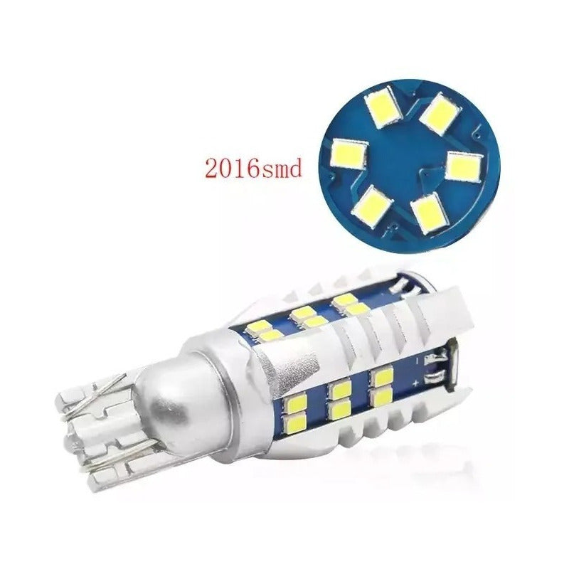 Par Foco Led T15 2016 30 Smd W5w Canbus Antiniebla Auto T15 2016 30 Smd Blanco