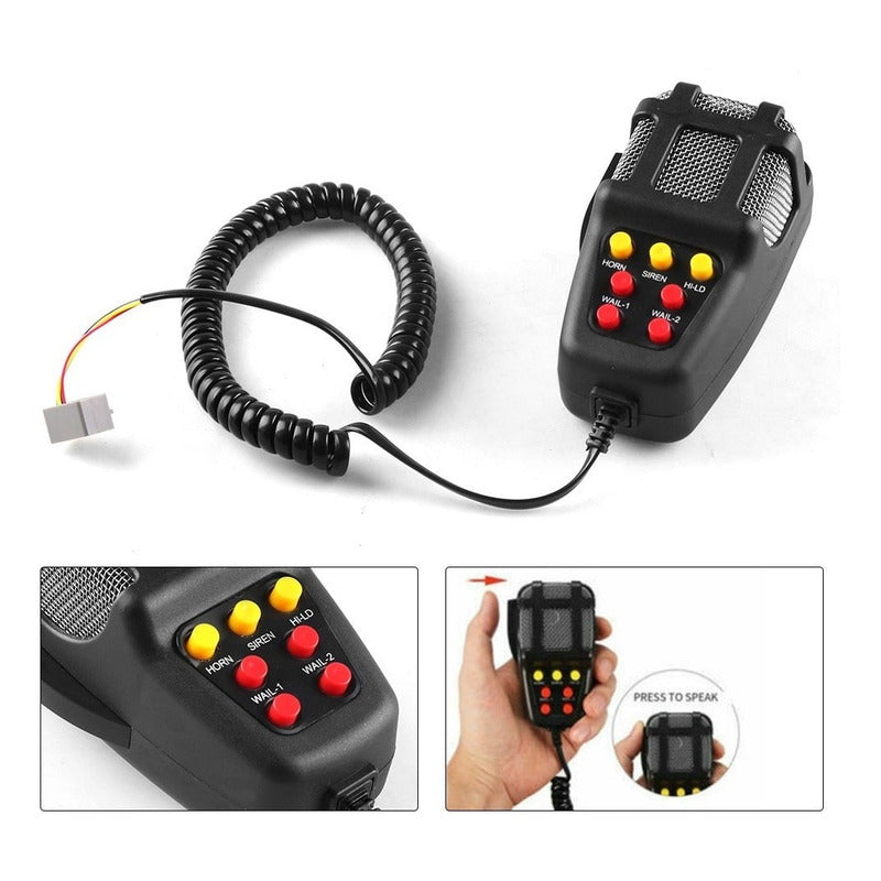 Alarma Coche Sirena Electronica Adve Policia 7 Tonos Bocina