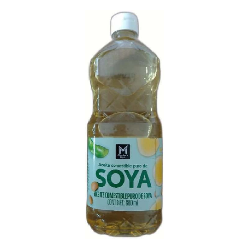 Aceite Puro De Soya Vegetal Members Mark Botella 800ml