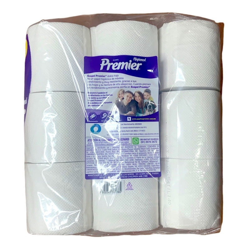 Papel Higienico Premier Ecopel 18 Rollos Siempre Rinde Mas