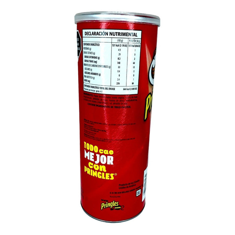 Papas Pringles Sabor Original 124 Gr Botana Crujiente