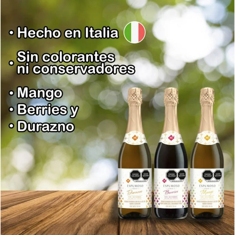 Jugo Espumoso De Uva 750ml Sin Alcohol Members Mark 3 Piezas