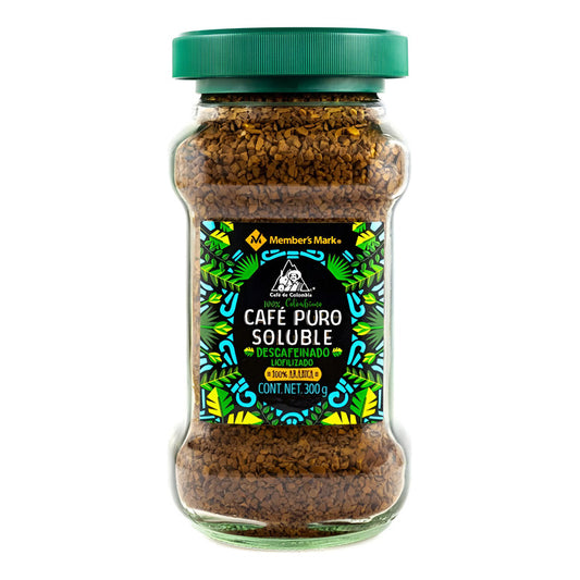 Cafe Puro Soluble Liofilizado Descafeinado Members Mark 300 Gr - Eurotruck Mexico