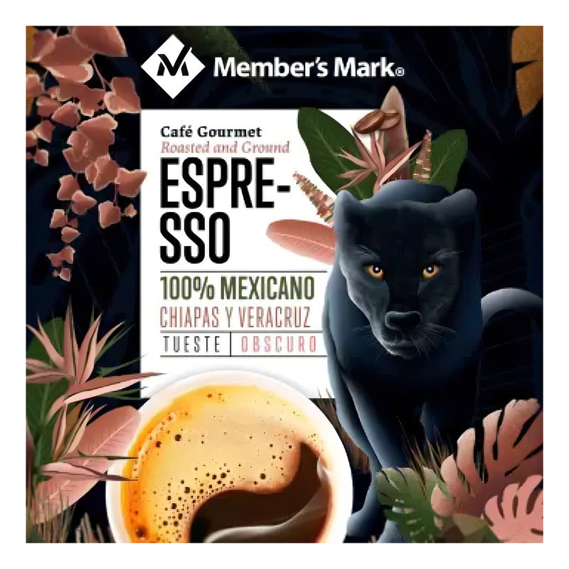Cafe Puro Tostado Y Molido Espresso Members Mark Chiapas 1kg