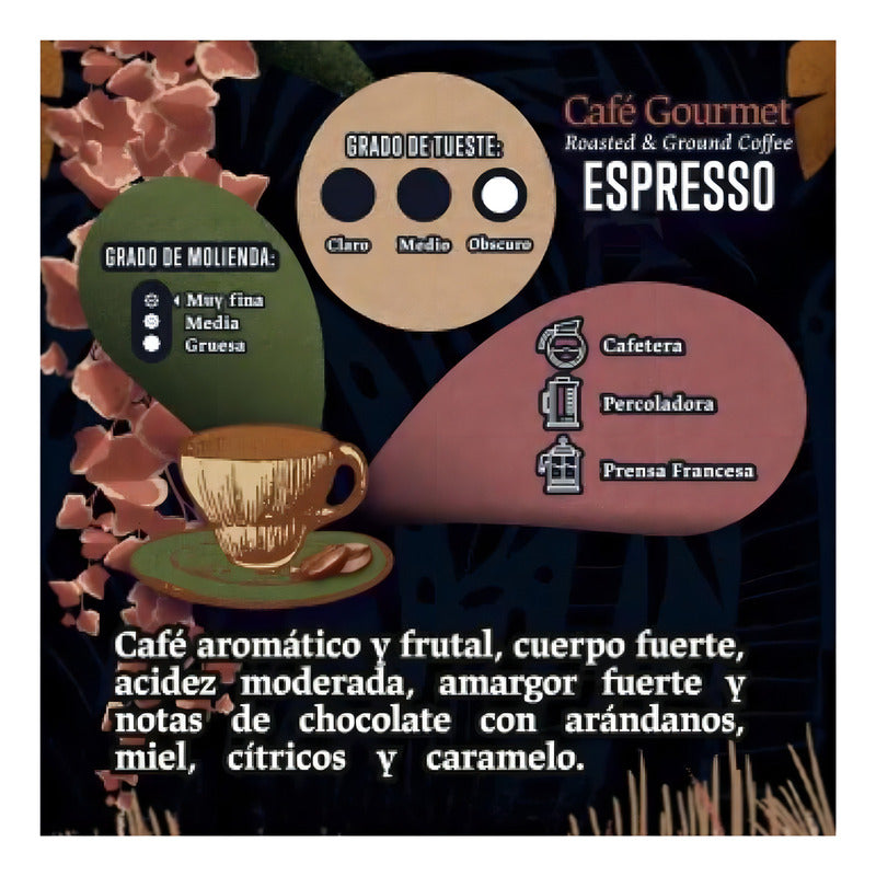 Cafe Puro Tostado Y Molido Espresso Members Mark 1 Kg