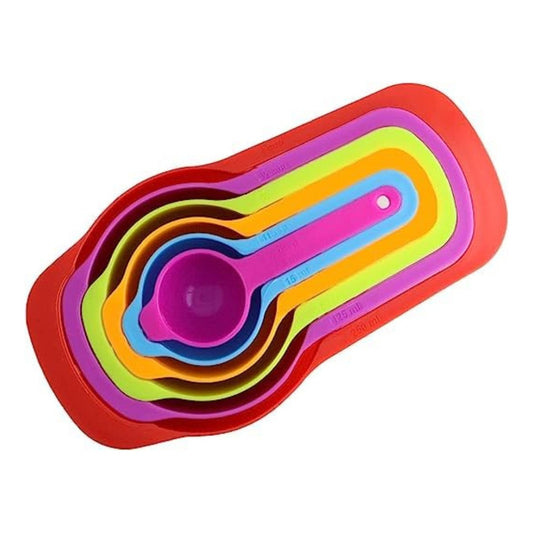 Set Cucharas Medidoras, Juego 6 Piezas De Repostería Cocina Multicolor