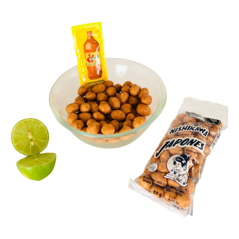 Cacahuates Nishikawa Japones Paquete 10 Bolsas De 60g