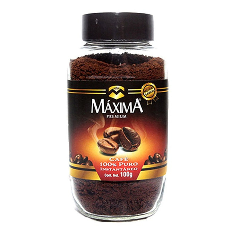 Cafe Soluble 100% Puro Maxima Frasco 100 G - Eurotruck Mexico