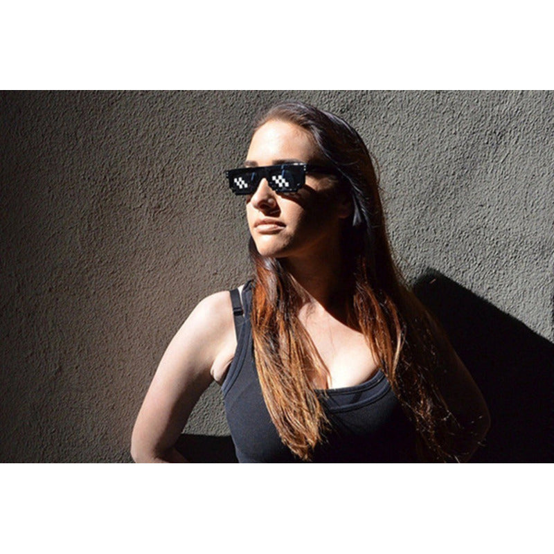 Lentes Thug Life Pixel Broma Fiesta Snoop Dogg Hip Hop 24pz Negro Lente Chico