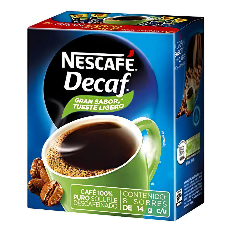 Café Instantáneo Capuccino Descafeinado Nescafé Café Soluble Sobre 14 g - Eurotruck Mexico