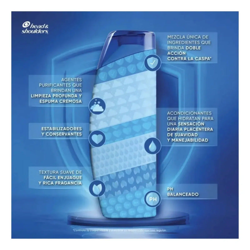 Shampoo Head & Shoulders Men Mentol Fresh 1.19 L - Eurotruck Mexico