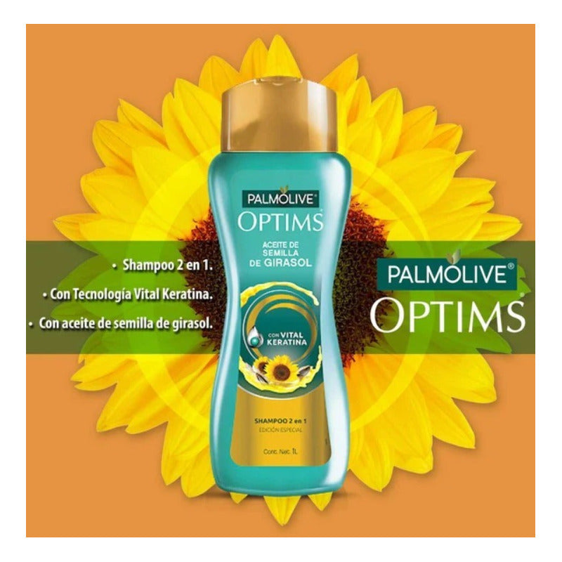 Shampoo Palmolive Optims Con Aceite De Semilla De Girasol 1l - Eurotruck Mexico