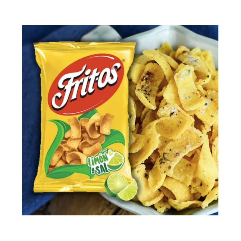 Botana Sabritas Fritos Limon Y Sal 10pz De 38gr  C/u