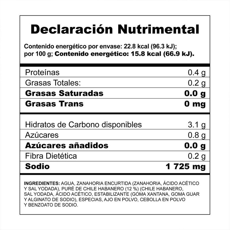 Salsa Picante Búfalo Con Habanero 144g
