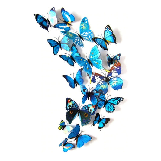 20 Paquetes Mariposas Decoración Pared Fluorescentes Color Forma Varoias