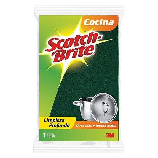 Scotch Brite Fibra Verde Popular 82 Mm X 150 Mm