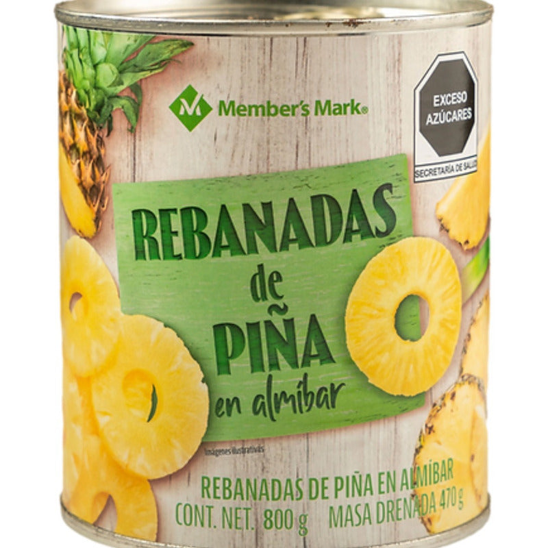Piña En Almibar Members Mark Rebanadas 825gr - Eurotruck Mexico