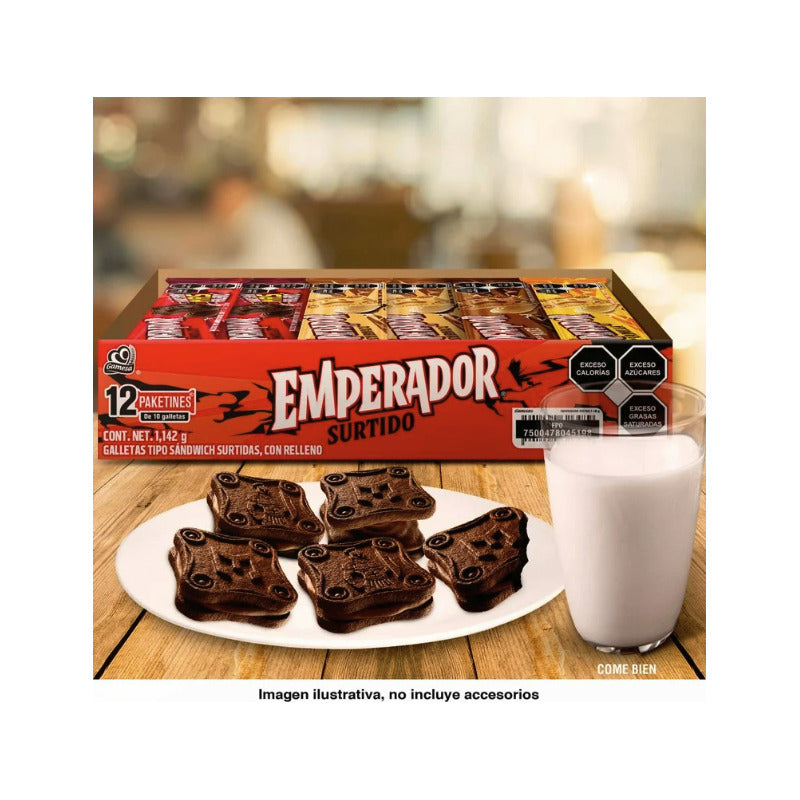 Galletas Emperador Surtido Gamesa De 12 Pzas 1142gr