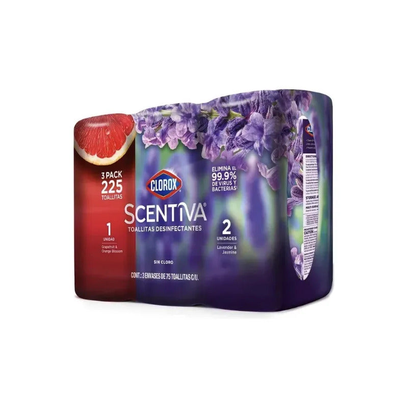 Toallitas Desinfectantes Clorox Lavanda Y Toronja Pack 3 Pz - Eurotruck Mexico