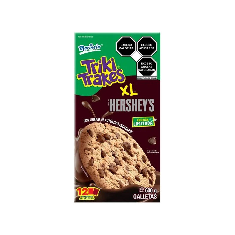 Galletas Marinela Triki Trakes Xl Hershey S 12pz De 50g