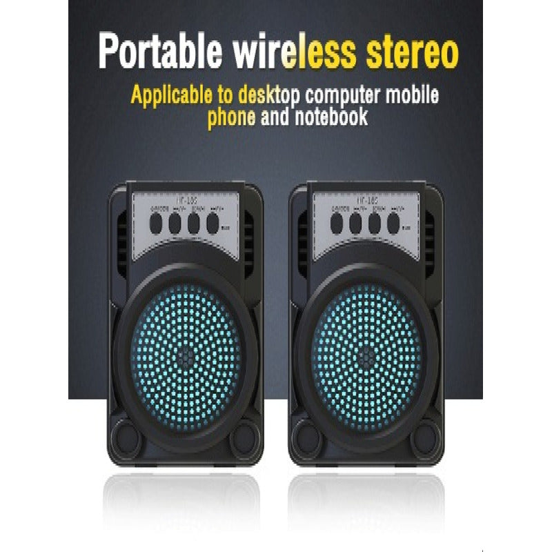 Bocina Microfono 3  Altavoz Radio Fm Reproductor Portatil Negro Unitalla - Eurotruck Mexico