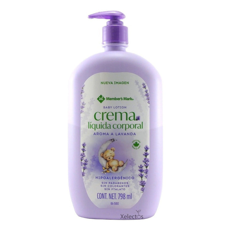 Crema Corporal Relajante P/ Bebé Lavanda Hipoalergénico 798m