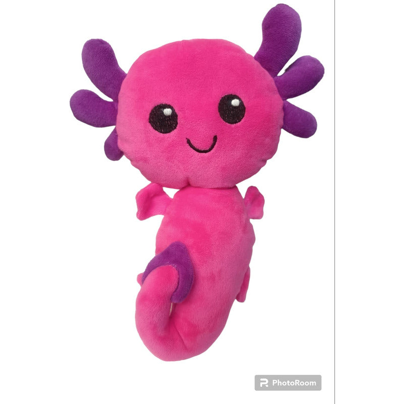Peluche Ajolote Suave Colores Adorable Kawaii 25cm