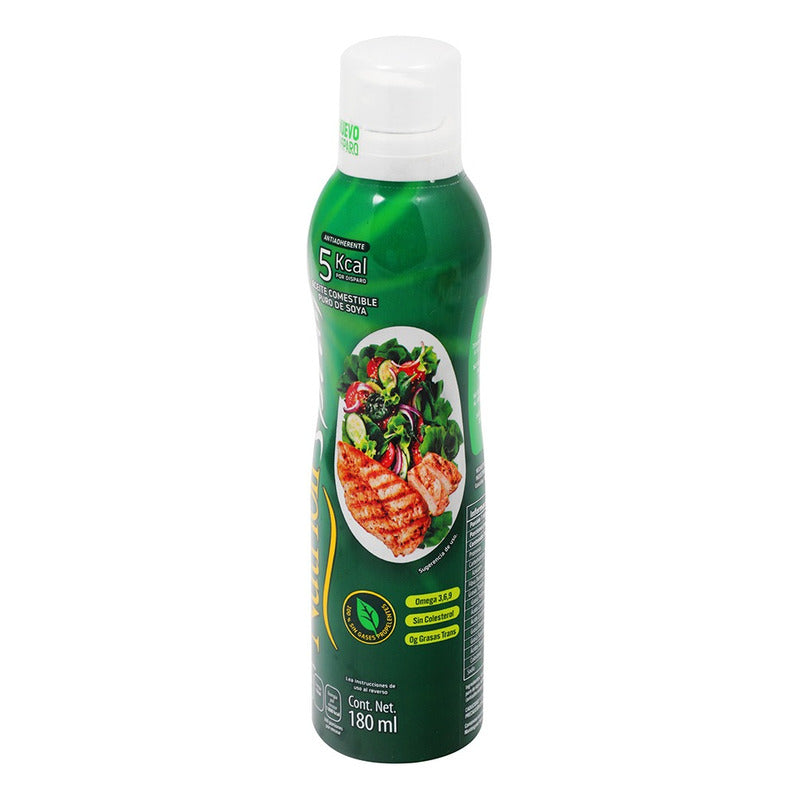 Aceite Puro De Soya Vegetal Nutrioli En Spray Tacc 180 Ml