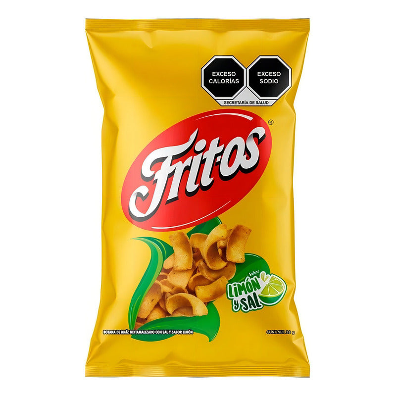Botana Sabritas Fritos Limon Y Sal 10pz De 38gr  C/u
