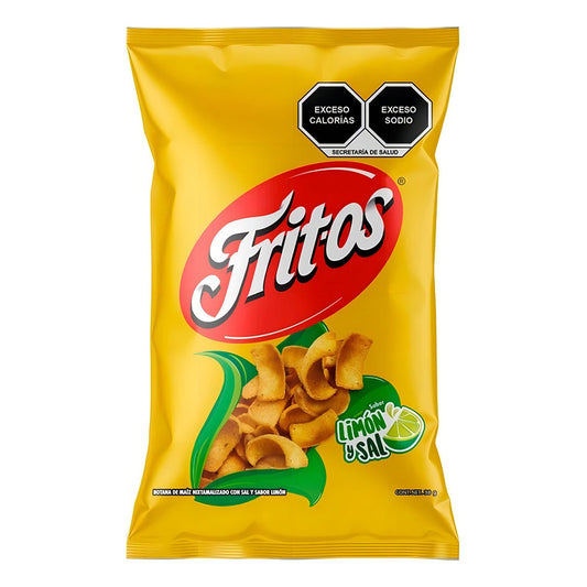 Botana Sabritas Fritos Limon Y Sal 10pz De 38gr  C/u