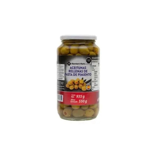 Aceitunas Rellenas De Pasta De Pimiento Members Mark 890 Gr - Eurotruck Mexico