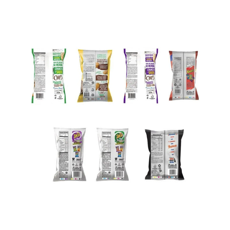 Botana Surtida Barcel Con 25+2 Pz Chips, Takis, Runers