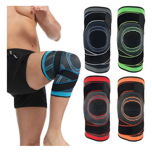 1 Par Rodilleras Deportivas De Compresion Para Gym Elasticas Color Negro Talla Xl (extra Grande)