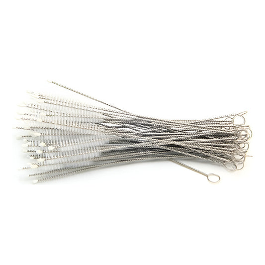 100 Cepillos Para Popotes Limpiador Acero Inoxidable 5mm Plateado - Eurotruck Mexico