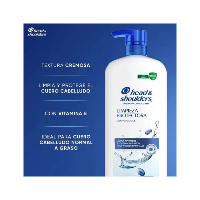 Shampoo Head & Shoulders Base Limpieza Protectora 1.19 L