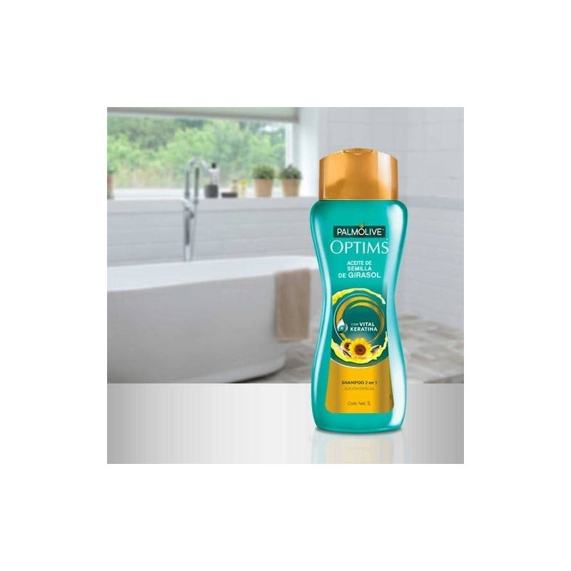Shampoo Palmolive Optims Con Aceite De Semilla De Girasol 1l - Eurotruck Mexico
