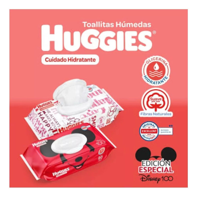 Toallitas Húmedas Huggies Cuidado Hidratante 6 Paquetes Osh