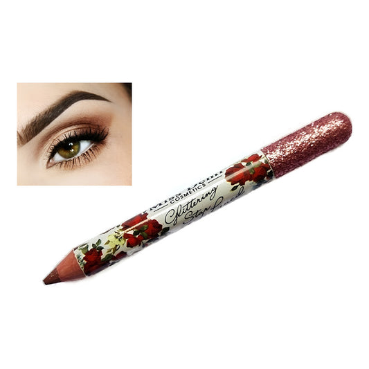 Set 12 Lápices Delineador De Ojos Impermeable Larga Duración Multicolor Metalizado