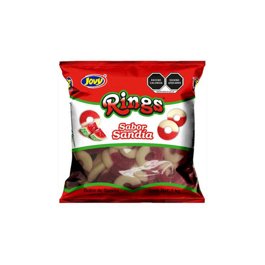 Gomitas Aros Sandía 1kg Jovy Rings Gummy