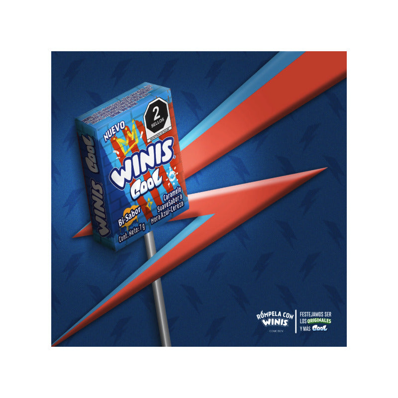 Winis Paleta Cool Sabor Mora Azul Y Cereza 40 Pzas - Eurotruck Mexico