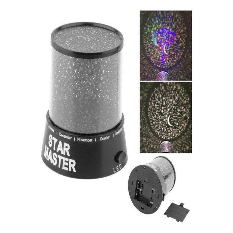 Mini Lampara Usb Superbrillante Proyector Estrella Galaxia Estructura Negro Pantalla Unitalla