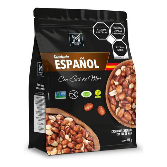Cacahuate Estilo Español Con Sal De Mar Members Mark 850gr