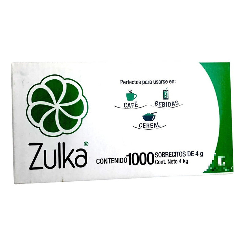 Azucar Zulka Endulsante Refinada Caja 1000 Sobres De 4g C/u - Eurotruck Mexico