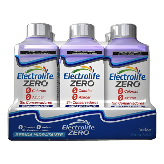 Bebida Hidratante Electrolife Zero Sabor Mora Azul Paq 6pz - Eurotruck Mexico