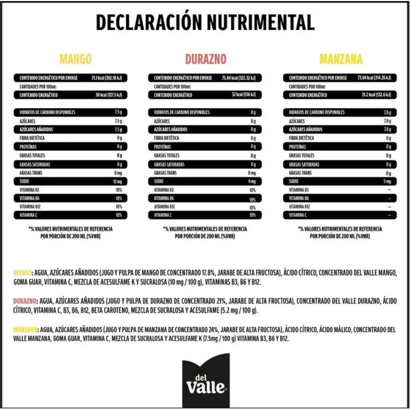 Jugo Del Valle Mango Nectar 1pz 237ml
