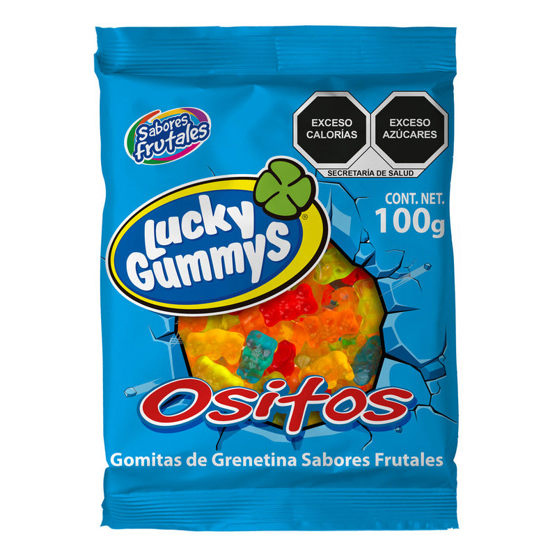 Lucky Gummys Ositos Gomitas Tipo Panditas Paq 8pz D 100g C/u
