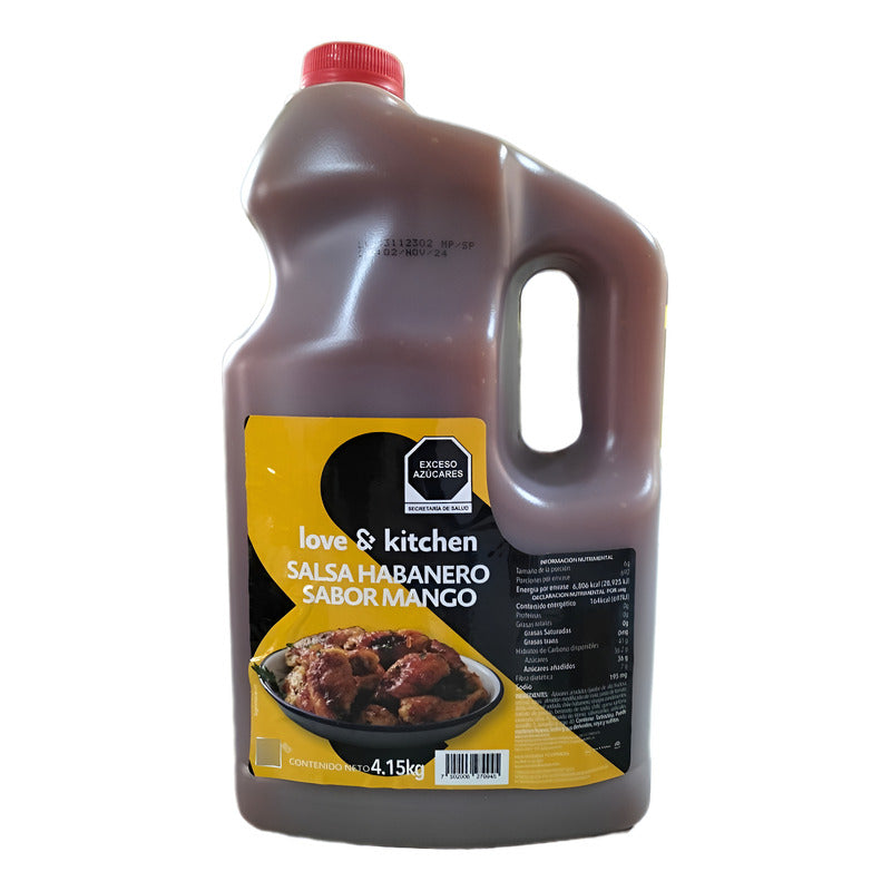 Salsa Habanero Sabor Mango Love & Kitchen 4.15 Kg - Eurotruck Mexico