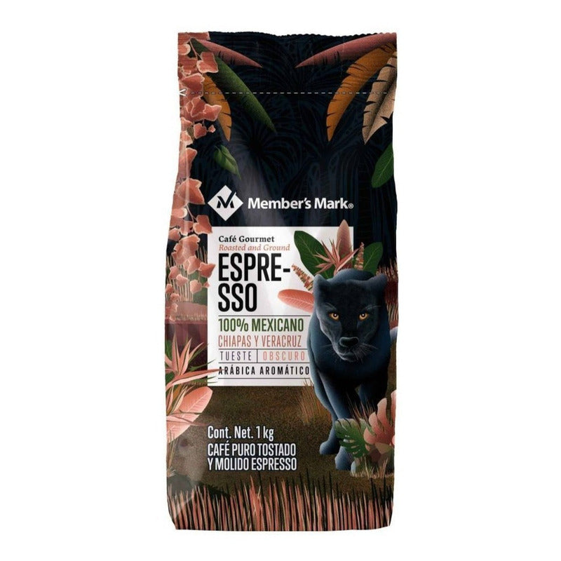 Cafe Puro Tostado Y Molido Espresso Members Mark Chiapas 1kg